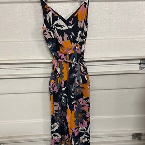 Floral Sleeveless jumpsuit - Multicolor